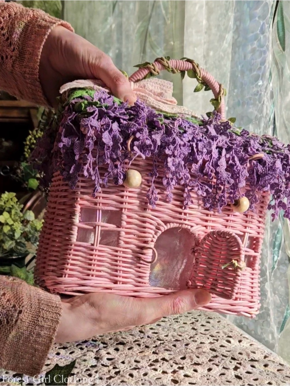 Wisteria Cottage Purse by Forest Girl Clothing - Picture 3 of 7